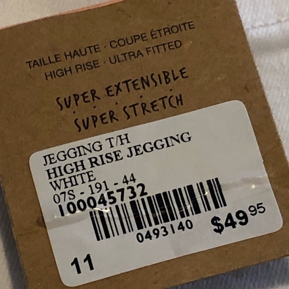 GARAGE WHITE HIGH RISE JEGGING (11) - Picture 9 of 10